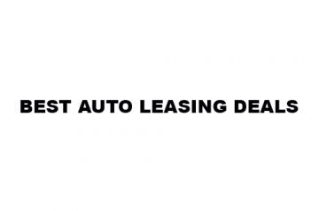 Best Auto Leasing Deals