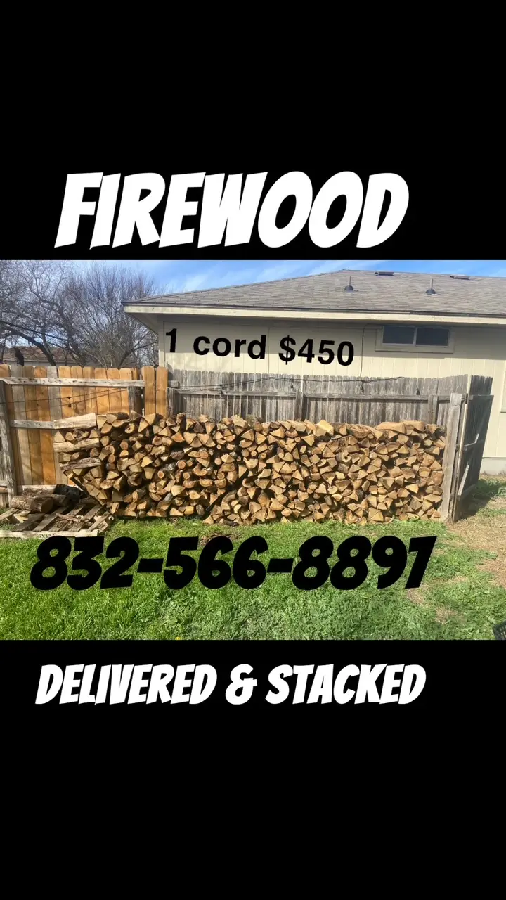 Firewood Delivered and Stacked