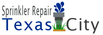 sprinkler repair texas city logo
